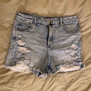 american eagle denim shorts